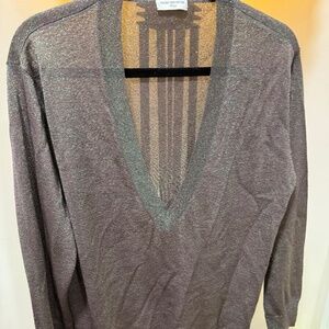 Dries Van Noten v-neck sheer